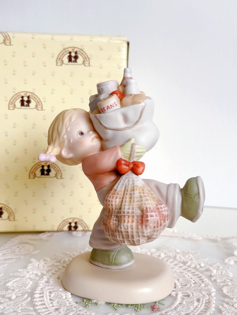 美國enesco  memories of yesterday 童年往事娃娃 陶瓷擺件 - 公仔/玩偶 - 瓷