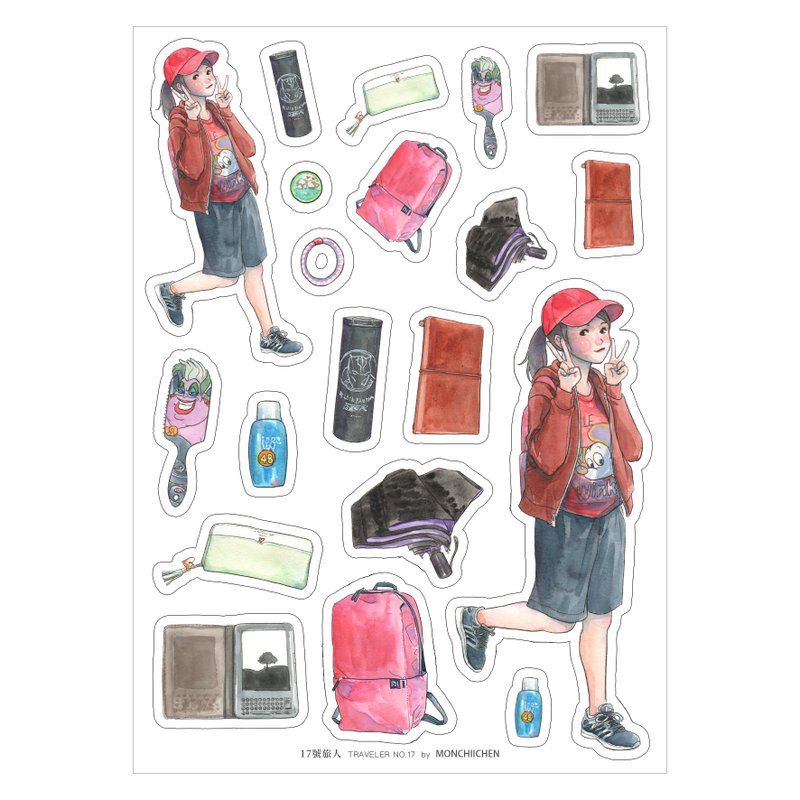 No. 17 Traveler Sticker