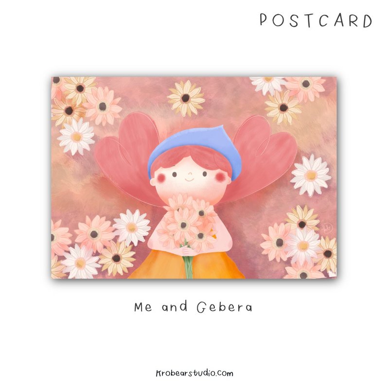 Postcard Me and Gerbera