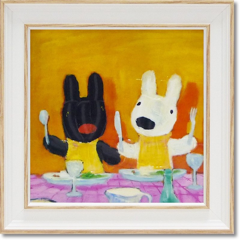 Lisa and Casper - Mini Framed Copy Painting - Start