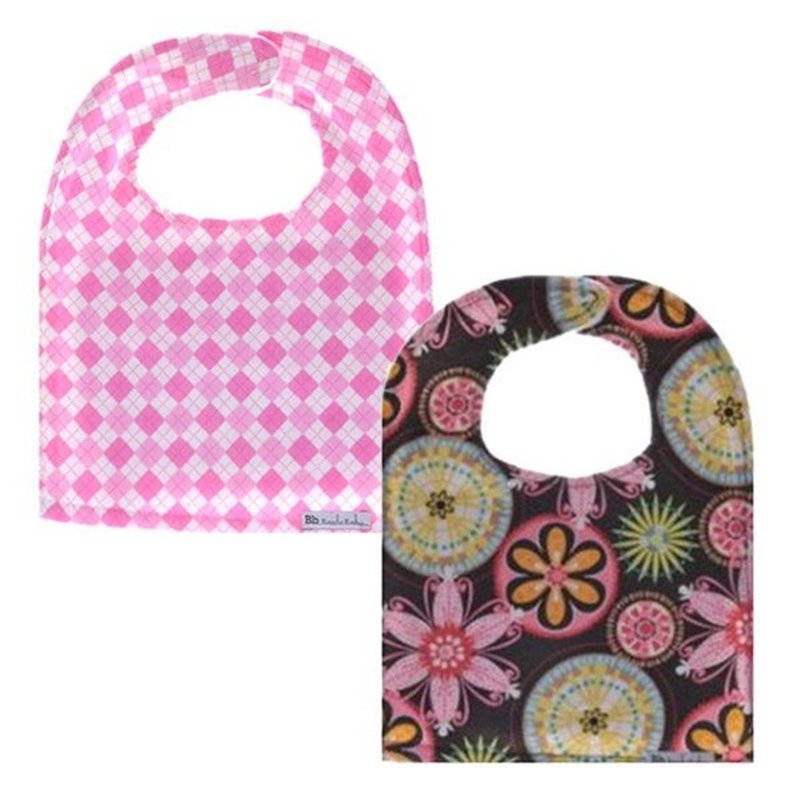 Cotton Fashion Big Bib Preppy Girl+Shimmering Blossom (2 in)