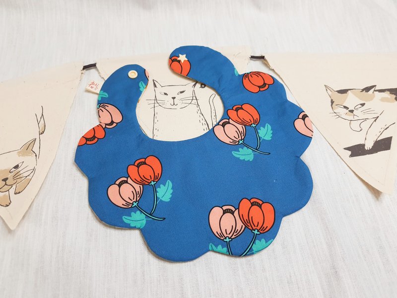 Animal rice ball small flower pocket / baby bib / saliva towel