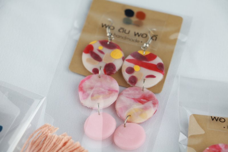 handmade cray earrings