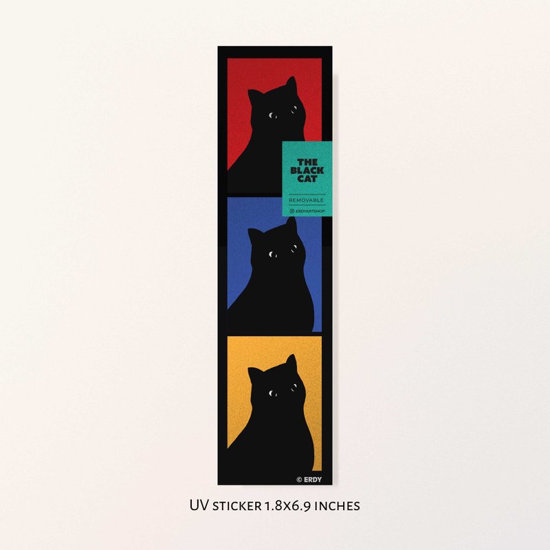 Sticker | The Black Cat - 貼紙 - 紙 黑色
