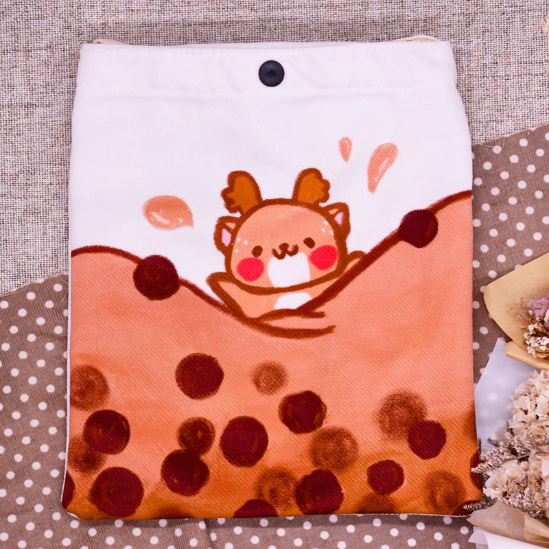 Fawn Pearl Milk Tea Crossbody Bag