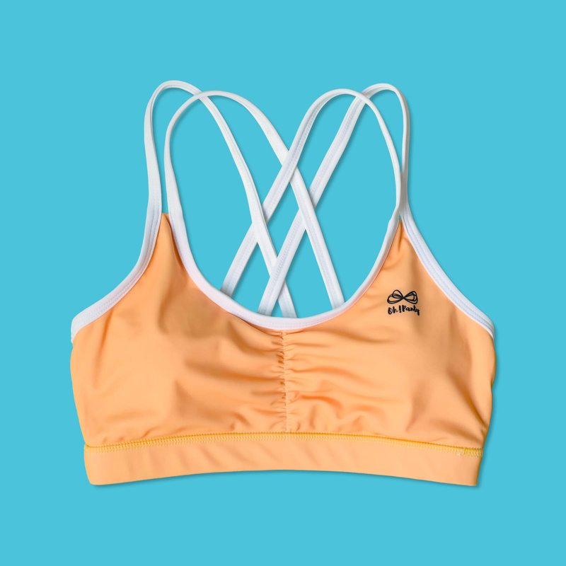 Orange strappy bras