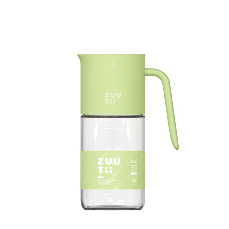 Zuutii 附手柄自動開合蓋玻璃油壺 - 抹茶綠色 (550ml) - 廚具 - 玻璃 綠色