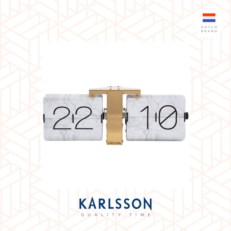 Karlsson, Table clock Book pastel tones paper, Design by Sjoerd van Huemen