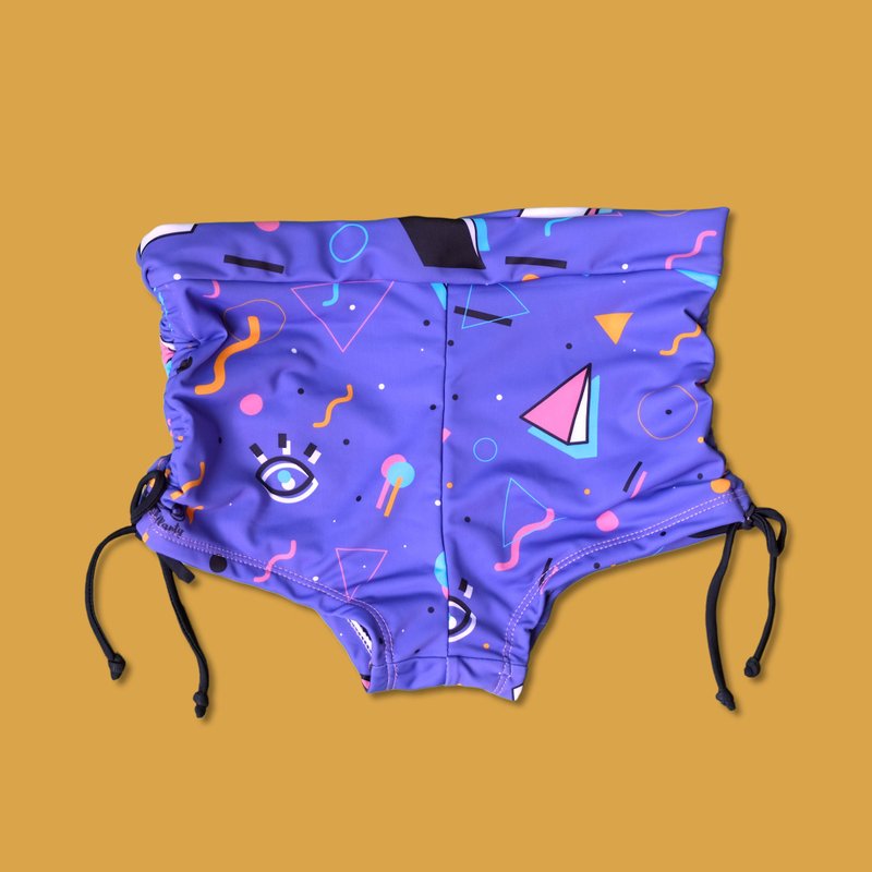 80s Kis ruched short
