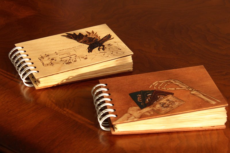 Custom design wooden notebook Customized Gift Christmas Gift Wrapping - 筆記本/手帳 - 木頭 多色