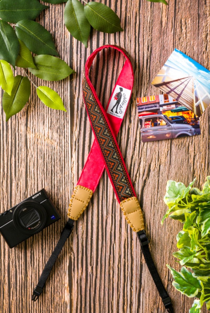 Missbao Handmade Workshop-Modern Safe Three-Use Strap-Camera, mobile phone, bag
