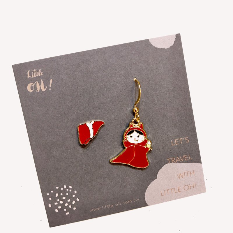 Castle murder - bloodsucking ear cat hot sale with ear pin / ear clip