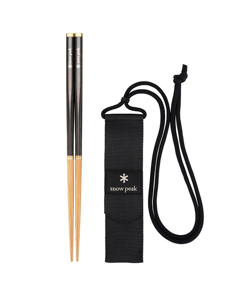 【Online限定】和武器組合筷-方形L黑 - 筷子/筷架 - 其他材質 黑色