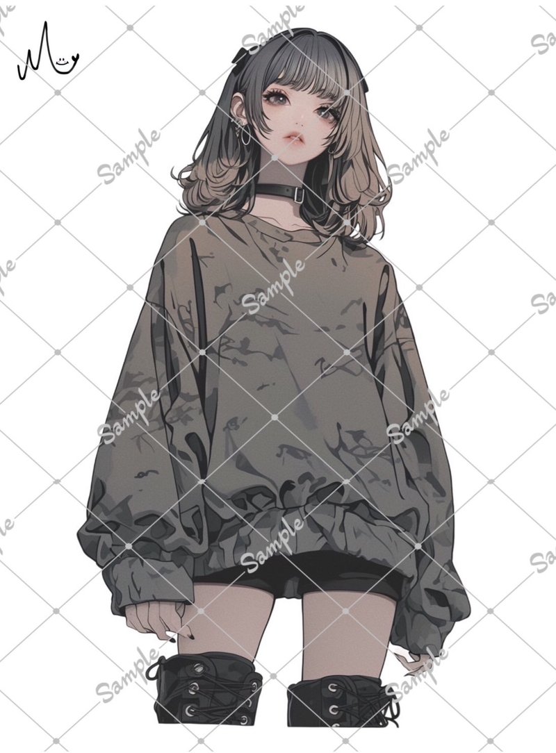 オリジナル人物ステッカー - 貼紙 - 紙