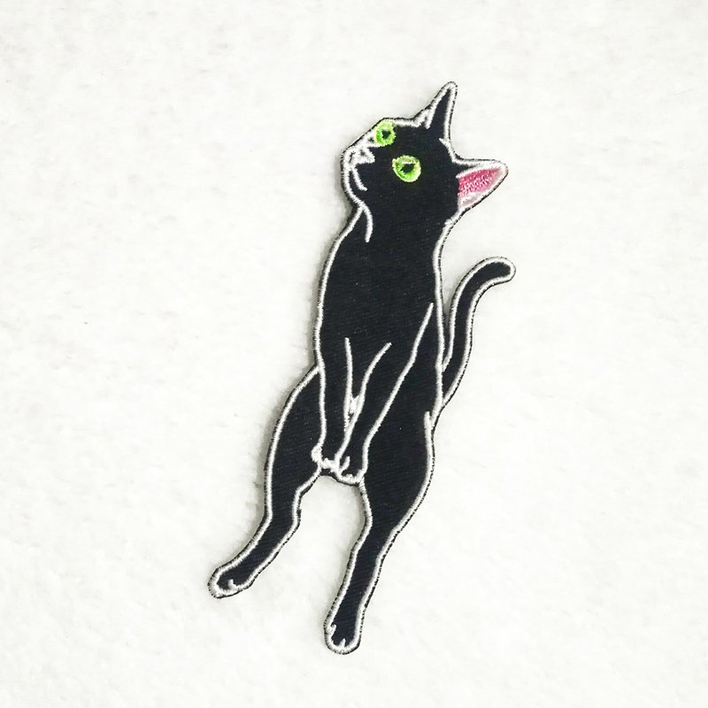 | Accompanying the cat to accompany you | Self-adhesive embroidered cloth stickers | Cat DIY