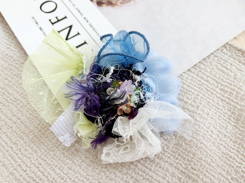 手工拼接 / 串珠髮夾 BB夾 瀏海夾 手工髮飾 - 髮夾/髮圈 - 其他材質 多色