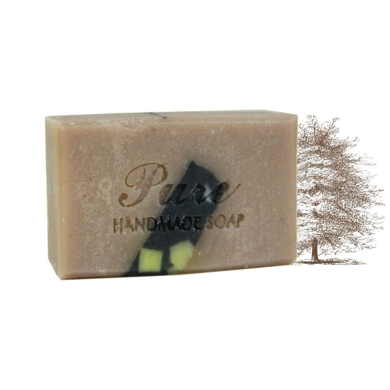 複方精油手工皂 養生檜木110g - 肥皂/手工皂 - 精油 咖啡色