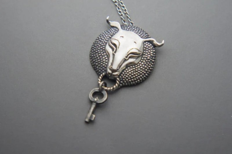 Keeper of the Key Pendant - 項鍊 - 純銀 銀色