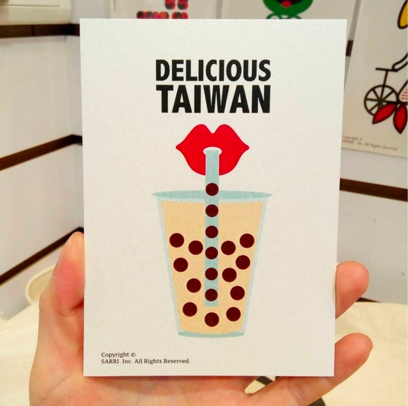 DELICIOUS TAIWAN (A3 size posters) Birthday Cards Cards Universal Cards Modern Lovers Special Interesting Weird Characters Weird Cute Taiwan Weirdness