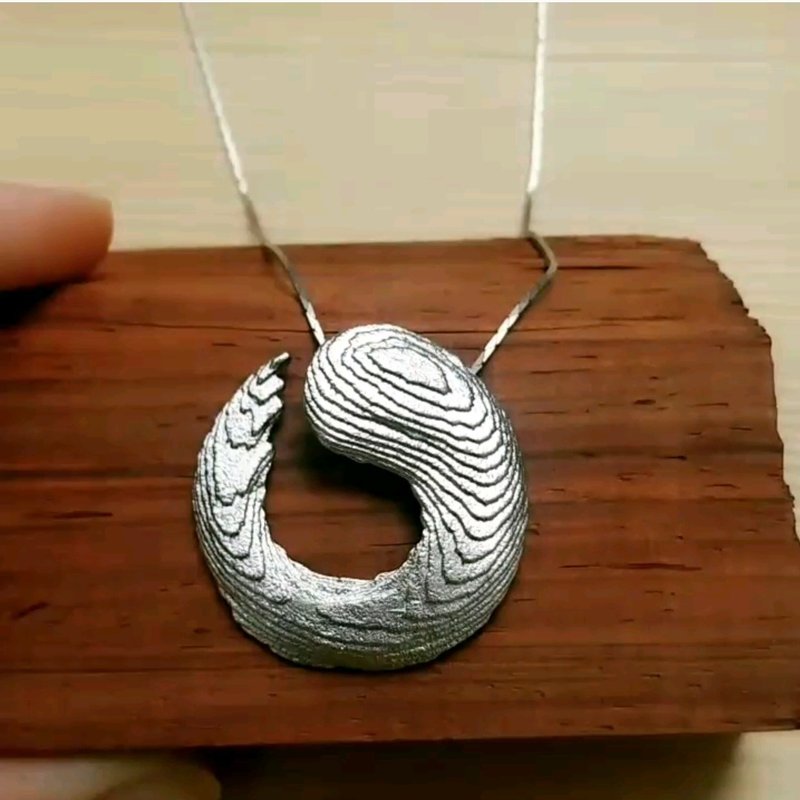 Cuttlefish bone mold experience class demonstration pendant - tide