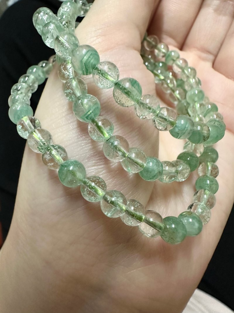 心忱-翠幽靈 5-5.5mm - 手鍊/手環 - 水晶 綠色