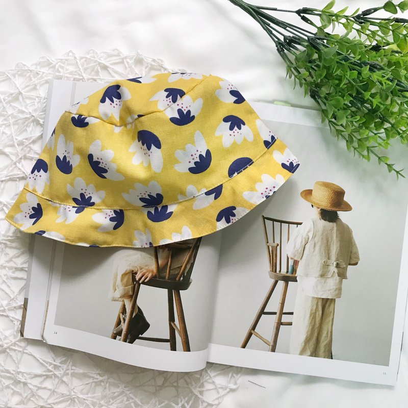 Tulip fisherman hat double-faced cap child sunhat