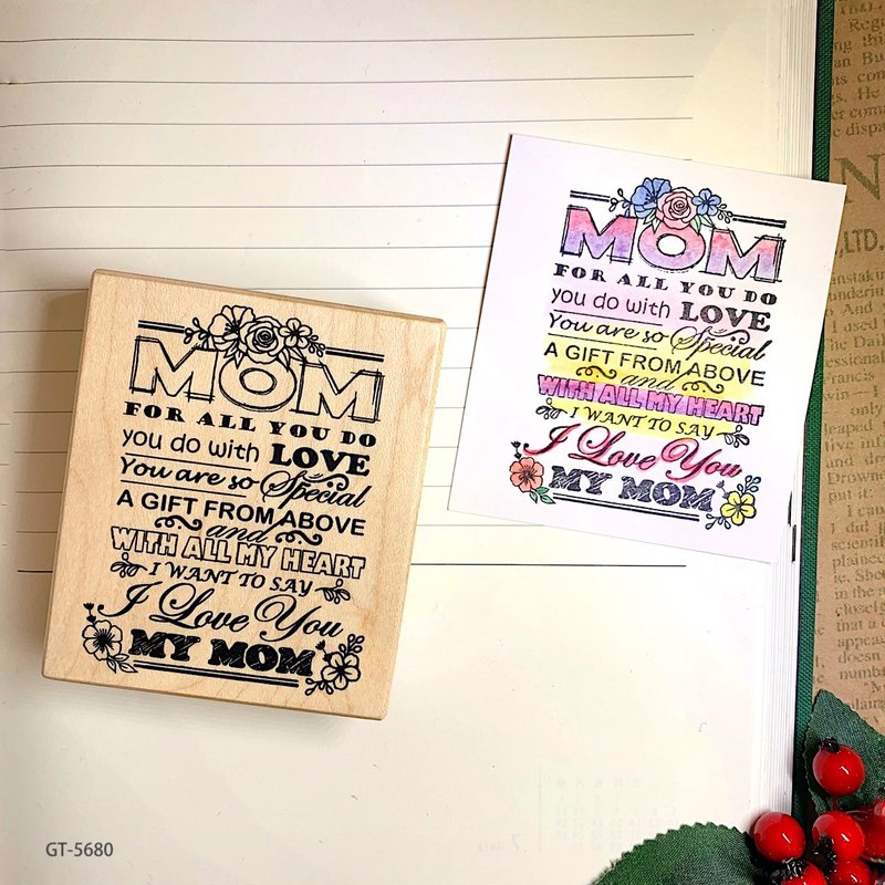 Art Maple Seal-Mom I Love You