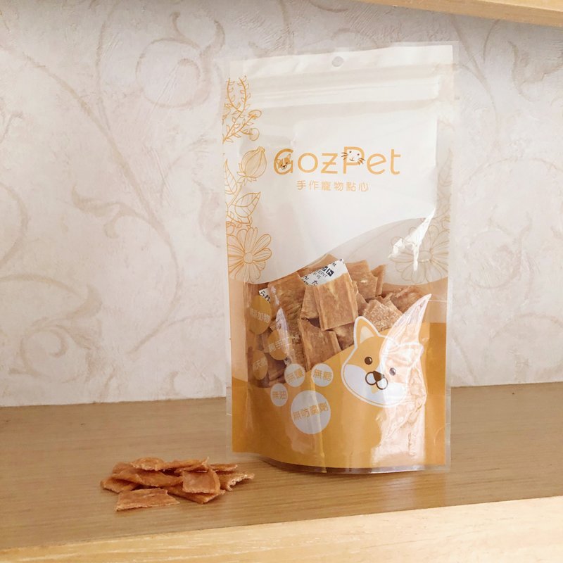 【GozPet菓子舖】小口薄片雞肉乾-原味 70g(包)