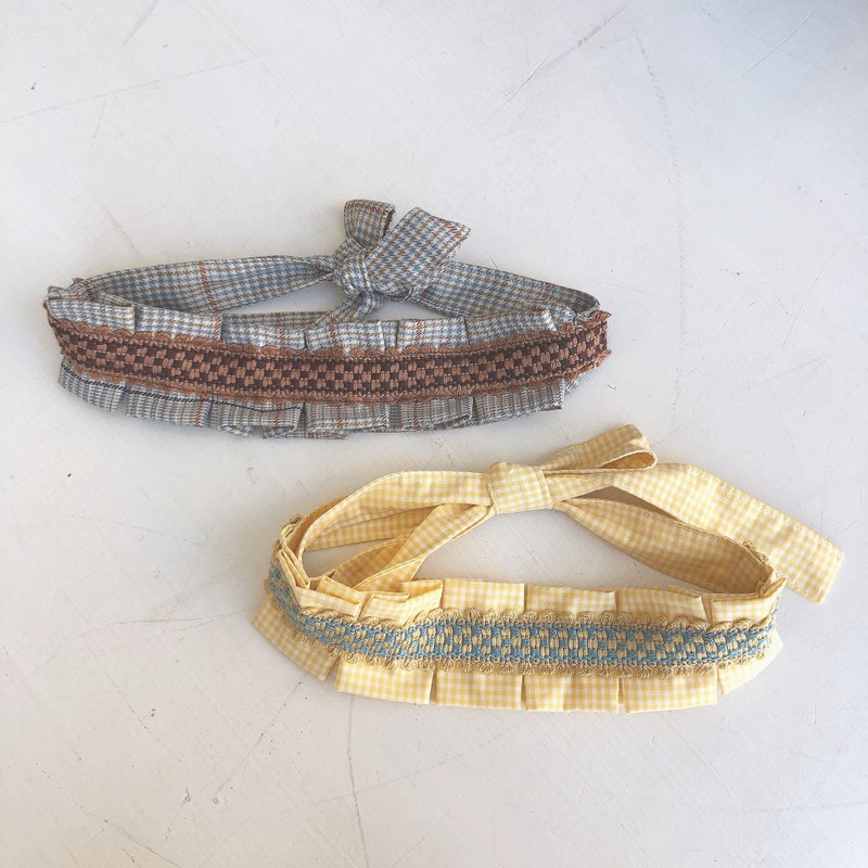 Van type folding strap hair band