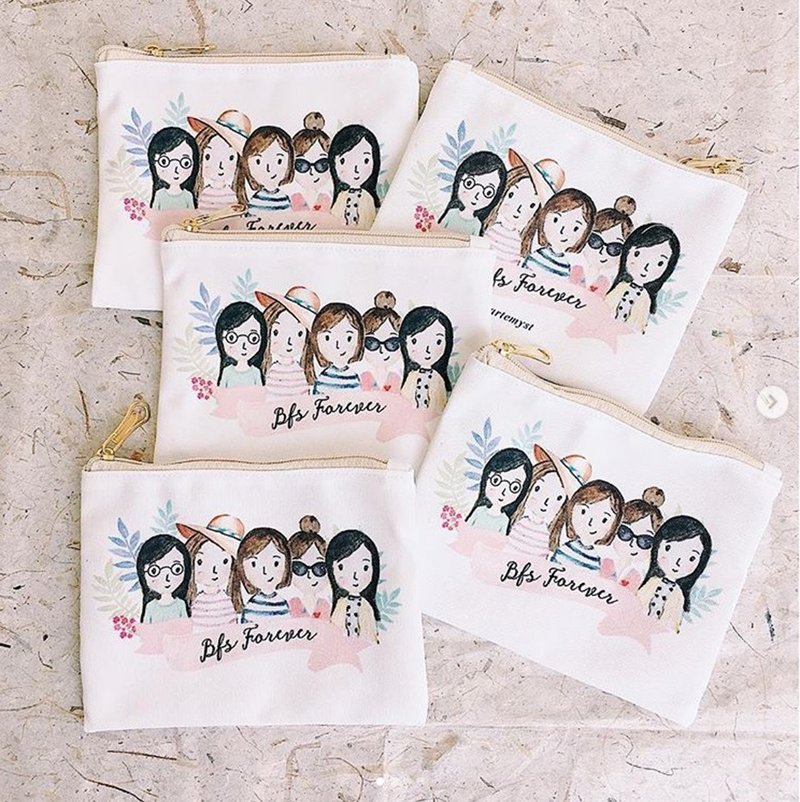 Premium Flat Pouch Canvas 12 pcs