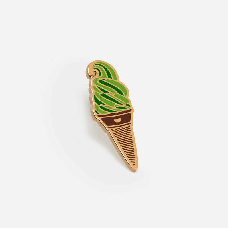 Matcha Ice Cream Hat/ Enamel Pin