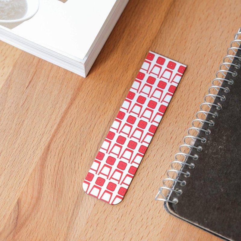 紅椅凳印花磁鐵書籤 - 書籤 - 其他金屬 多色