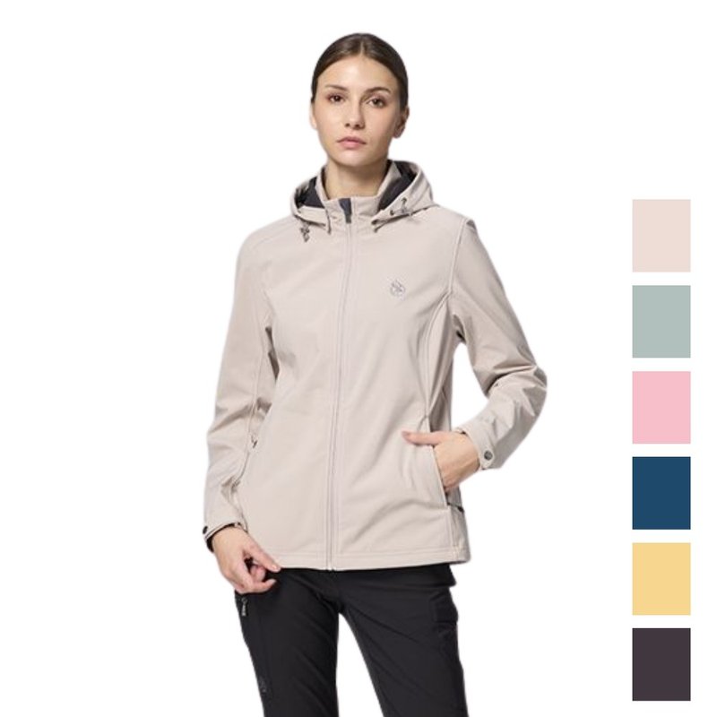 【Wildland 荒野】彈性超輕三層山旅機能外套 女 W2903 - 女大衣/外套 - 聚酯纖維 白色