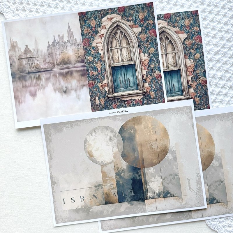 Z462 - a variety of background - 貼紙 - 紙