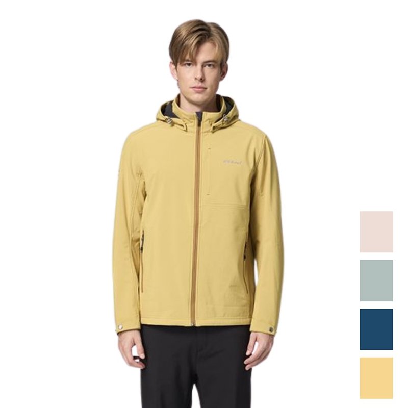 【Wildland 荒野】彈性超輕三層山旅機能外套 男 W2906 - 女大衣/外套 - 聚酯纖維 黃色