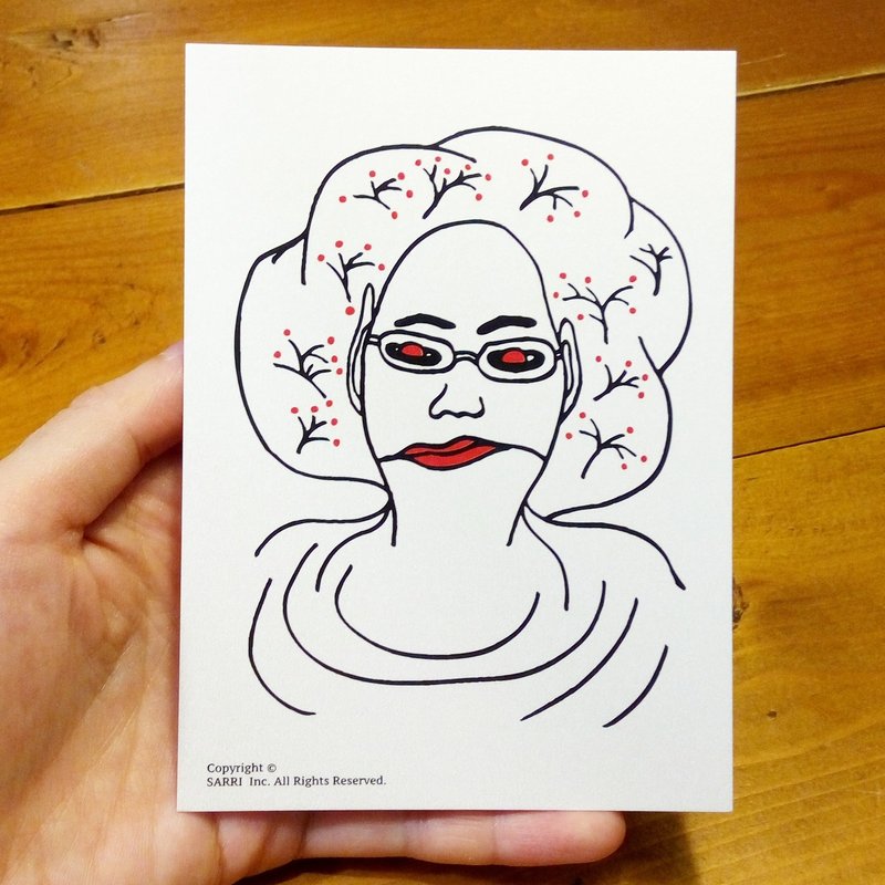 Alien Aunt (can create A3 size posters) Birthday Card Design Coloring Illustrator Picture Card Universal Card Art Love Special Funny Strange Character Strange Cute Taiwan Playable