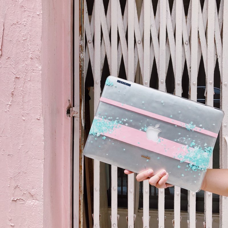 Hand-painted Apple Computer Case | Rose