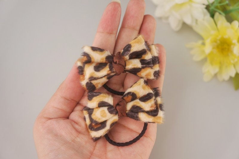 G2-寶寶兒童幼兒嬰兒髮束- 髮束馬尾公主頭類 豹紋 - 嬰兒手鍊/飾品 - 其他材質