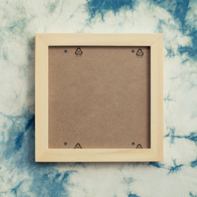 Log color square 7 inch photo frame handmade hand embroidery embroidery optional accessories are not sold separately