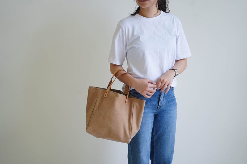 Simple tote bag, small blue