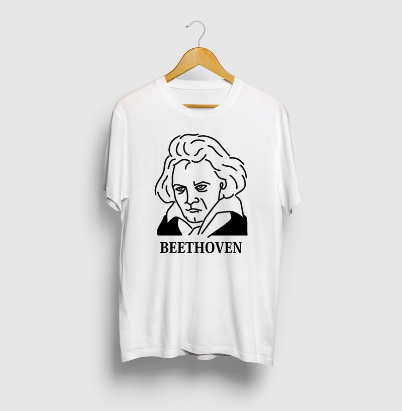 Beethoven BEETHOVEN Illustration T-shirt Musician Great Art