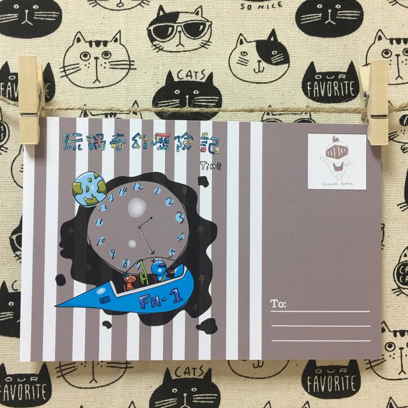 Dumpdolls Fantacy明信片(Time系列)灰色