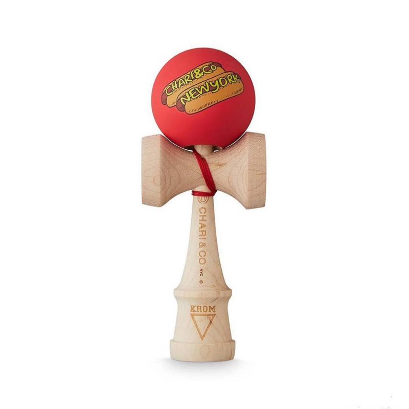 Denmark KROM x NYC maple rubber lacquered sword jade cooperation hot dog sword ball KENDAMA