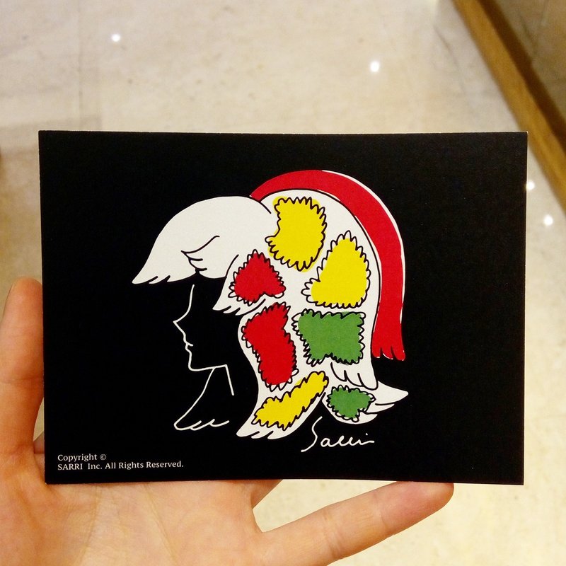 "New hairstyle new mood" (can make A3 size poster) birthday card design coloring illustration picture book card universal card art fine modern lover love special interesting weird special weird lovely taiwan yellow fun funny eye-catching tide art