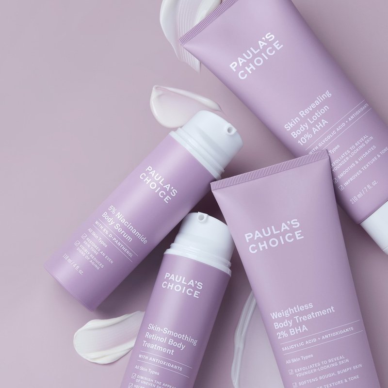 身體乳四入組【寶拉珍選】2%水楊酸+10%果酸+5%B3+抗老A醇身體 - 身體乳/按摩油 - 其他材質 紫色