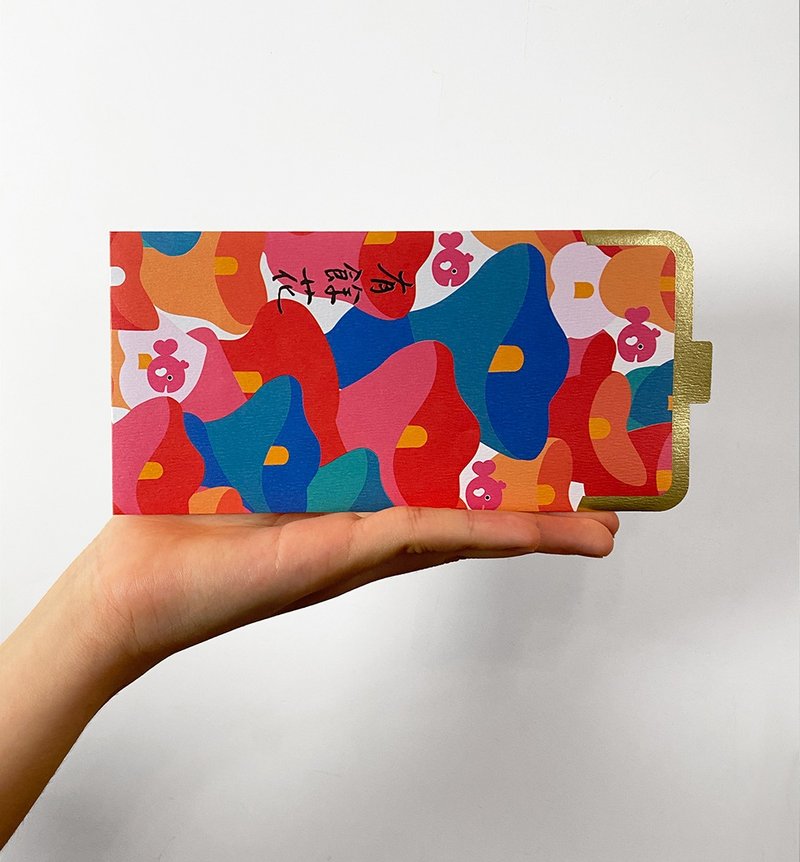 2026【馬上有餘花】馬上招財紅包袋 X 口金包造型 X 馬年錢母袋 - 紅包袋/春聯 - 紙 紅色