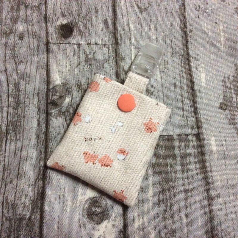 Safe bag | key ring | cotton and linen chickens
