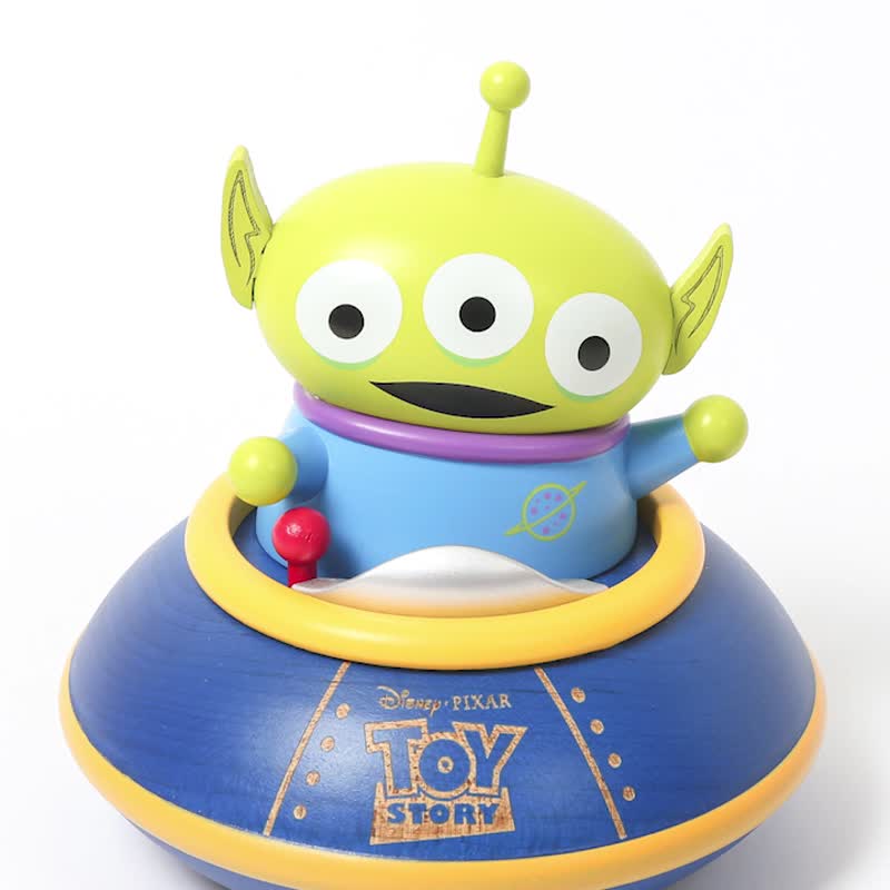 【Alien】Disney Toy Story Turn Round Music Box | Wooderful life - Items for Display - Wood Multicolor