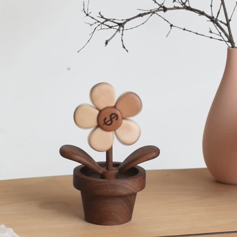 If you have money, spend it on solid wood cute healing desktop ornaments and car ornaments as New Year gifts for friends and besties. - Items for Display - Wood 