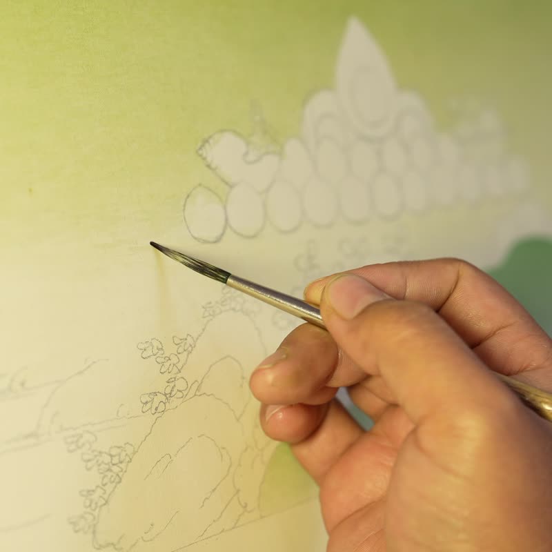 正宗的白度母唐卡  神聖恩典 - 紅包袋/春聯 - 其他材質 多色